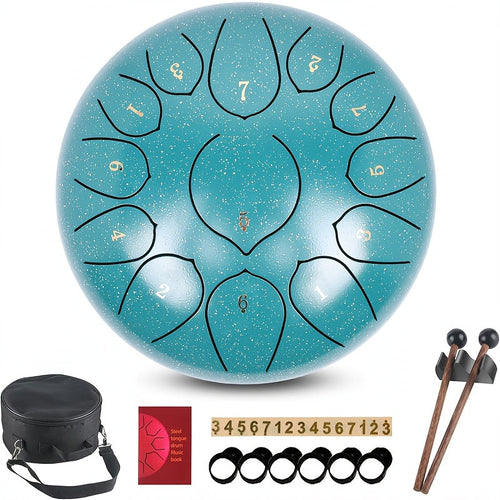 13-Note Steel Tongue Drum with Bag Set-0