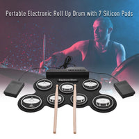 Foldable USB Electronic Drum Set with Pads-2