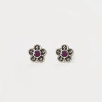Floral Ruby Studds-0