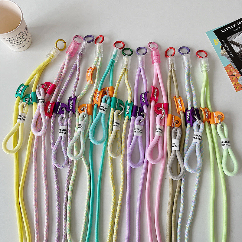 Mobile phone crossbody lanyard rope strap hands free