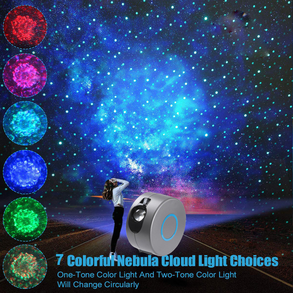 Galaxy nebula star projector LED night light for bedroom — view 4