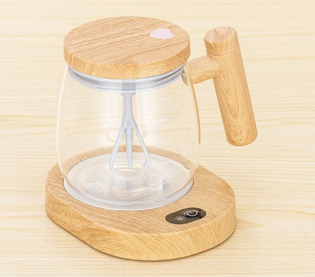 400ml self-stirring electric glass coffee mug with push-button mixer — view 15