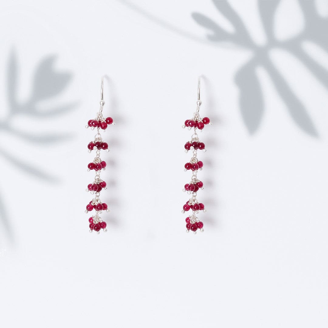 Gajra - Ruby Earrings-0