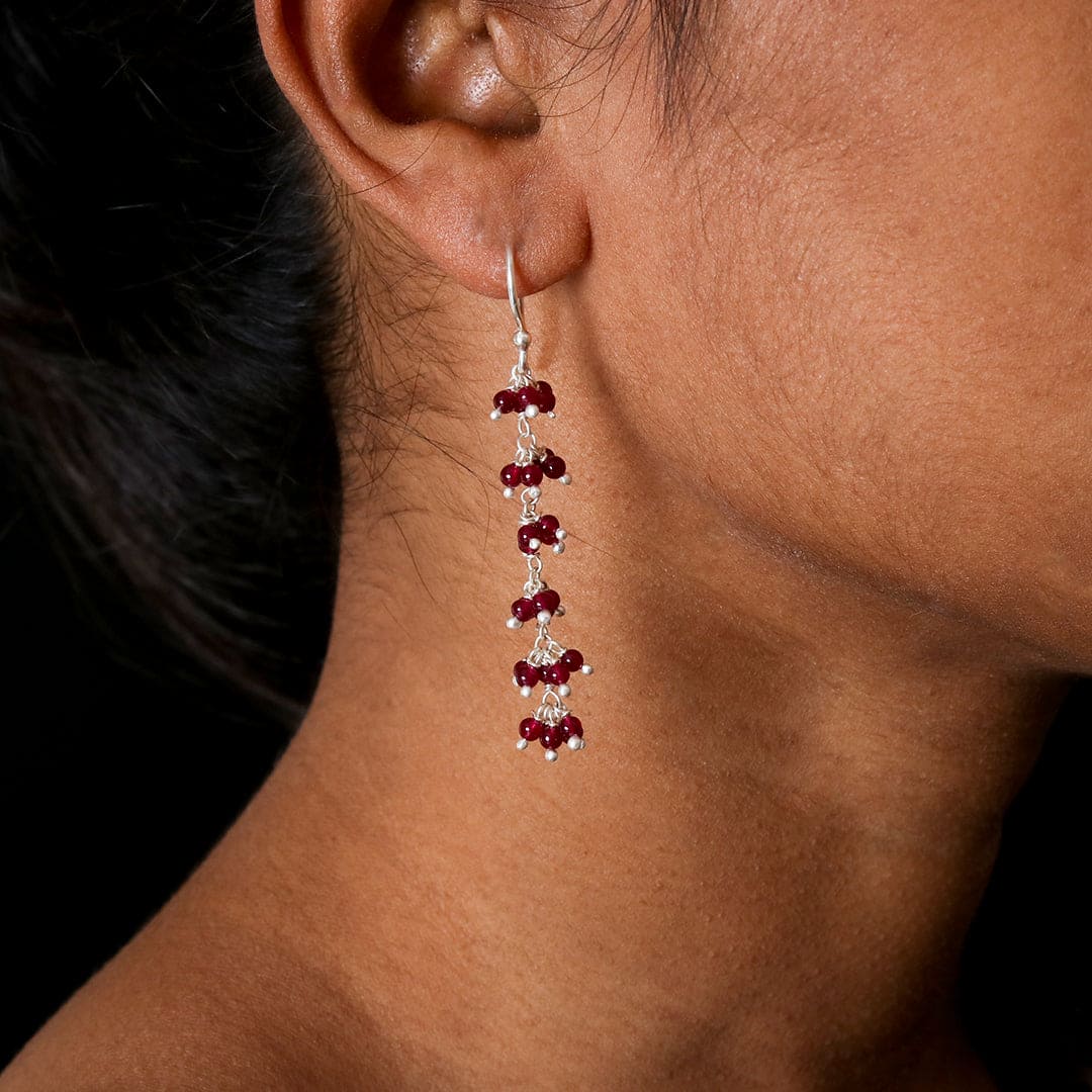 Gajra - Ruby Earrings-1