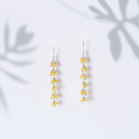 Gajra-Yellow Bead Earrings-0