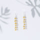 Gajra-Yellow Bead Earrings