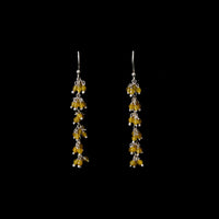 Gajra-Yellow Bead Earrings-1