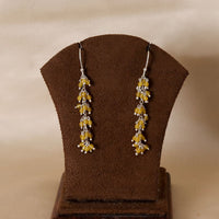 Gajra-Yellow Bead Earrings-2