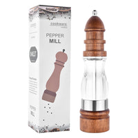 Handcrafted wooden salt and pepper grinder set with ceramic burrs — view 5