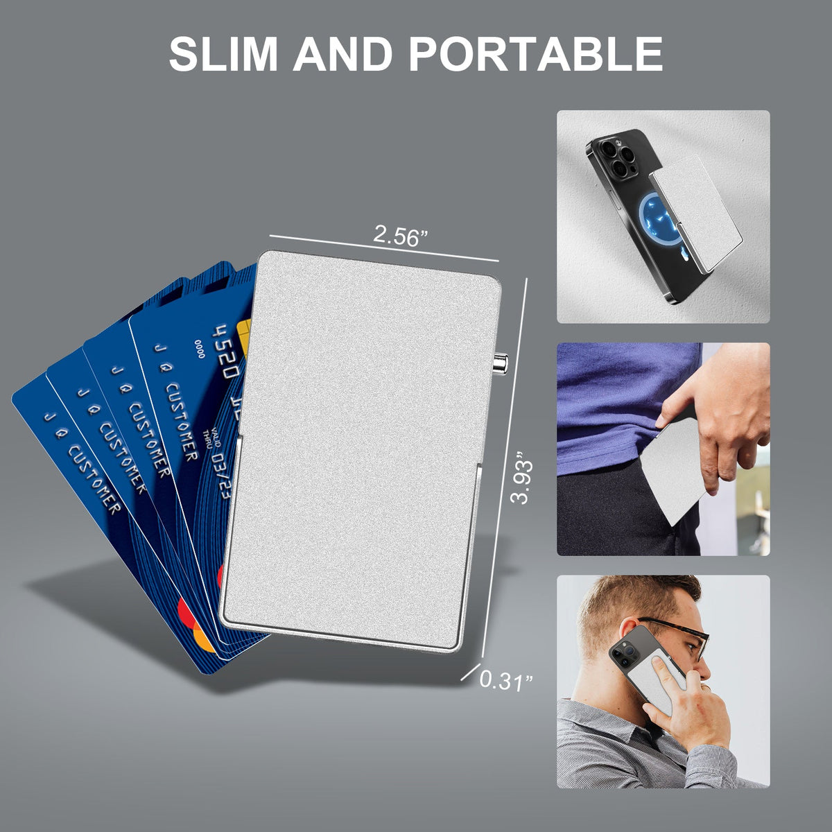 RFID-Blocking MagSafe Pop-Up Wallet