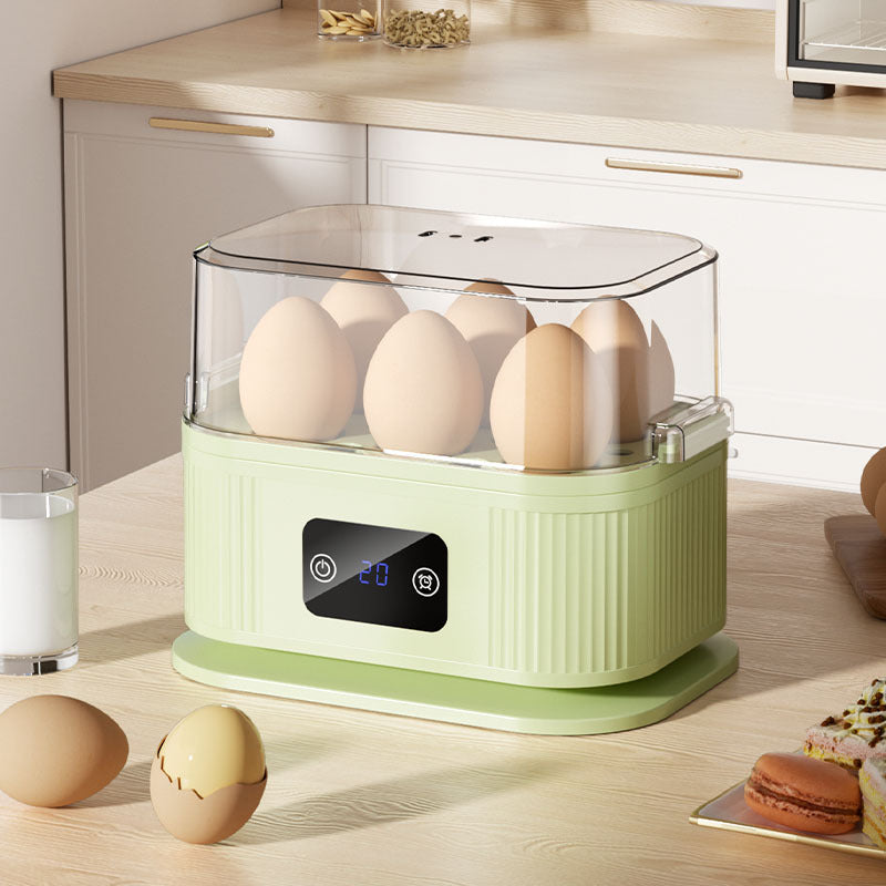 Compact multi-functional egg cooker sized for student dorms