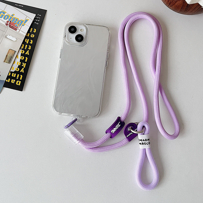 Mobile phone crossbody lanyard rope strap hands free — view 2