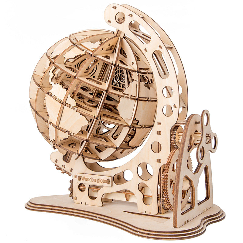 3D assembled decorative world globe model for desk — view 5