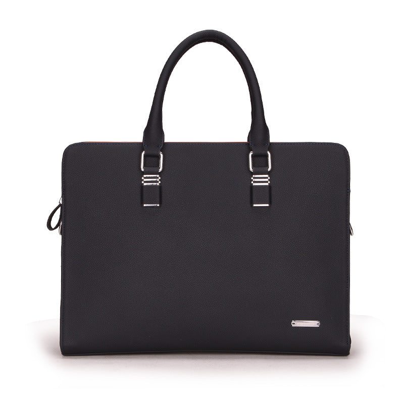 Men's compact handbag with adjustable strap and zip closure — view 5