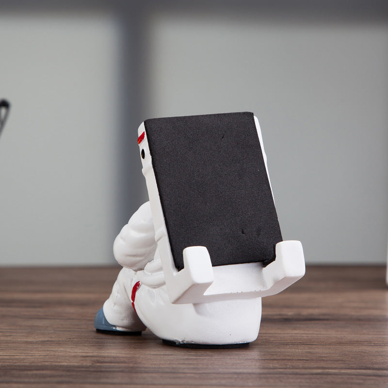 Cute astronaut phone stand desktop holder — view 4