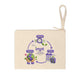 Canvas Zipper Pouch — 'impt: The Planets Loyalty Program' Travel & Eco Logo Accessory Bag