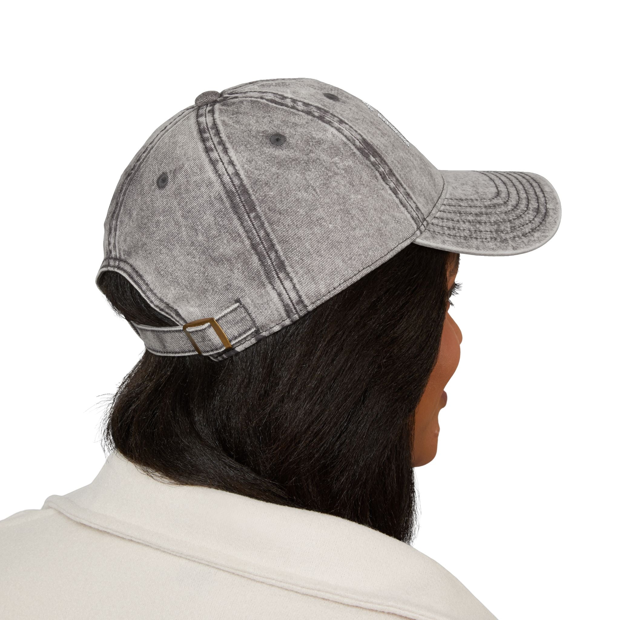 Vintage Corduroy Baseball Cap — Embroidered "impt" Logo, Rust Red Casual Hat
