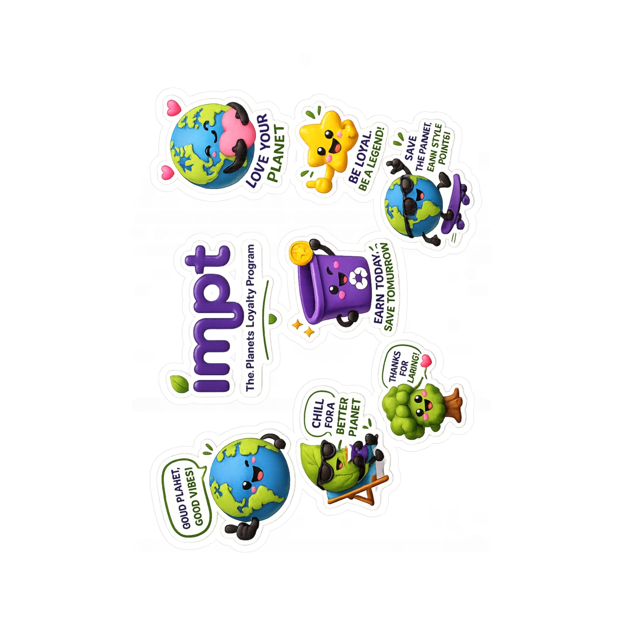 Environmental Character Sticker Pack