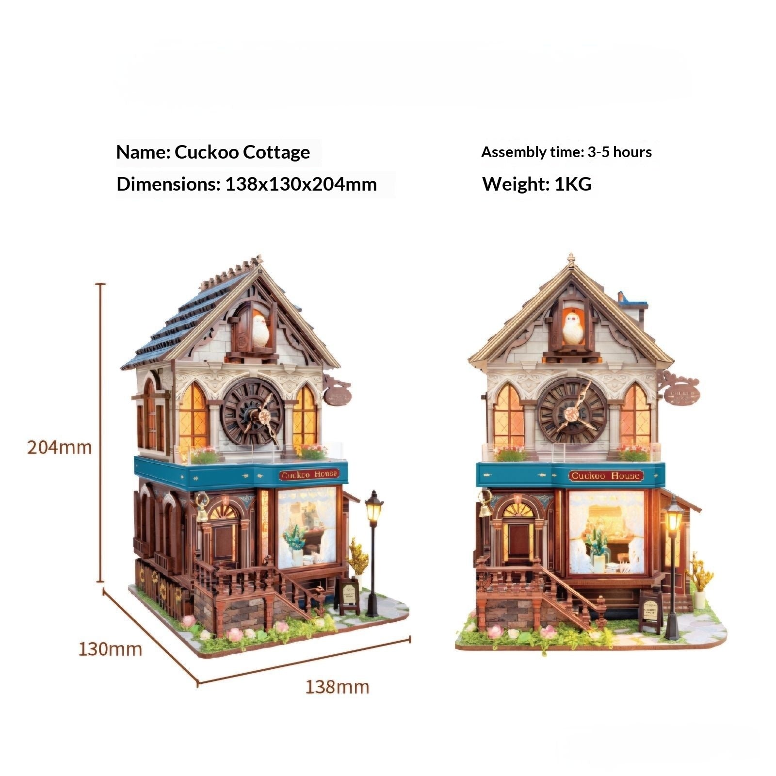 Handmade DIY cottage bookend miniature bookstore kit — view 7