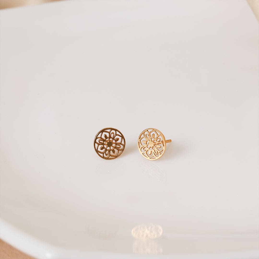 Delicate Gold-Plated Studs-2