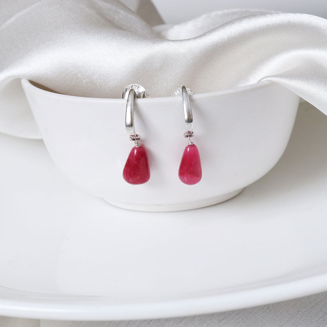 Ruby Drop Earrings-0