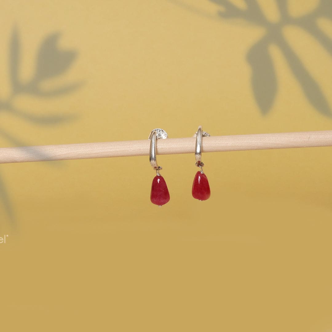 Ruby Drop Earrings-2