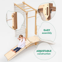 7in1 Swedish Walls + Monkey Bars + Swing Set + Slide Board + Ramp-3