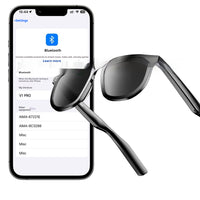 AI smart bluetooth audio sunglasses with call capability — view 5