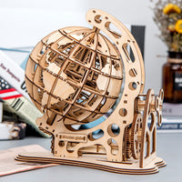 3D assembled decorative world globe model for desk — view 2