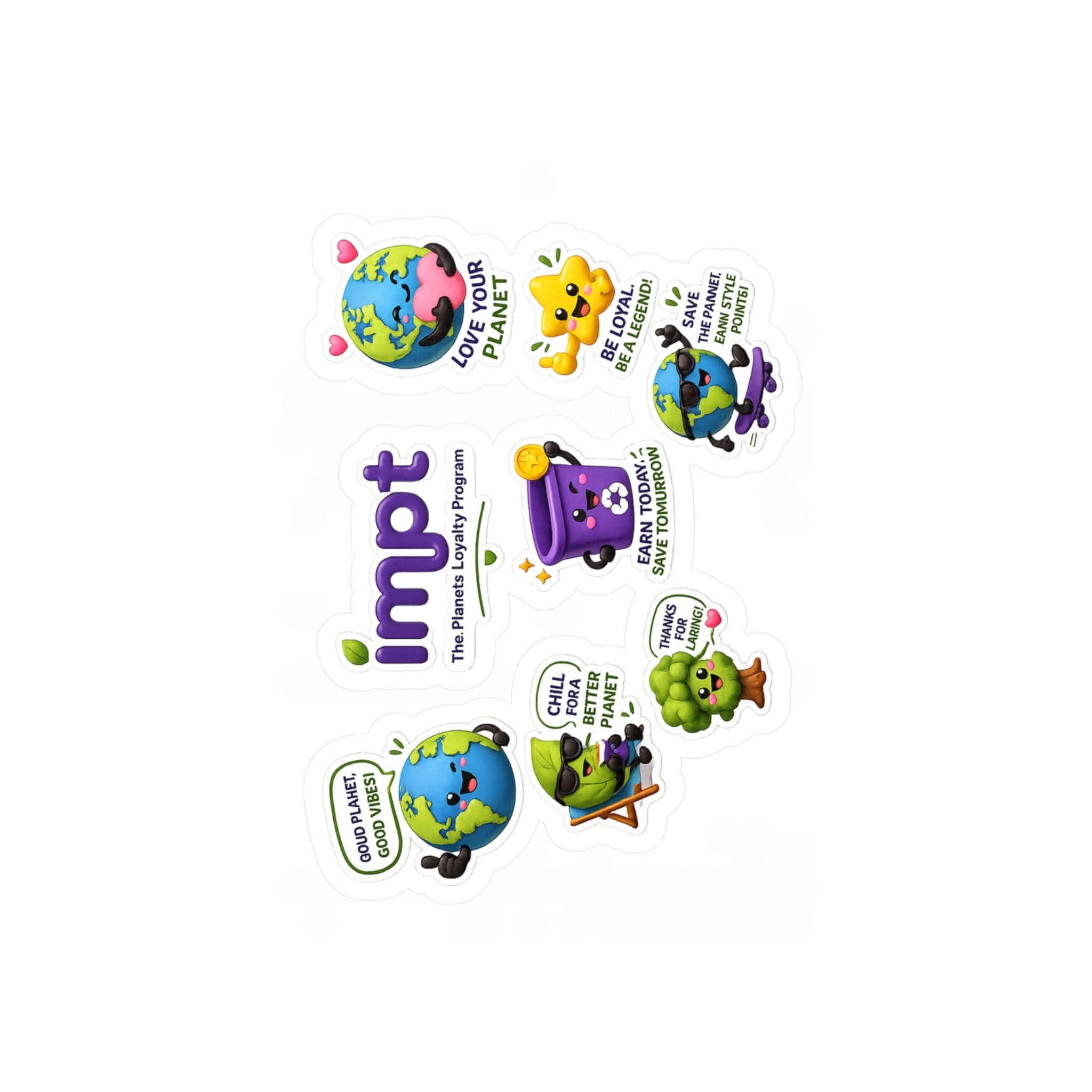 Environmental Character Sticker Pack