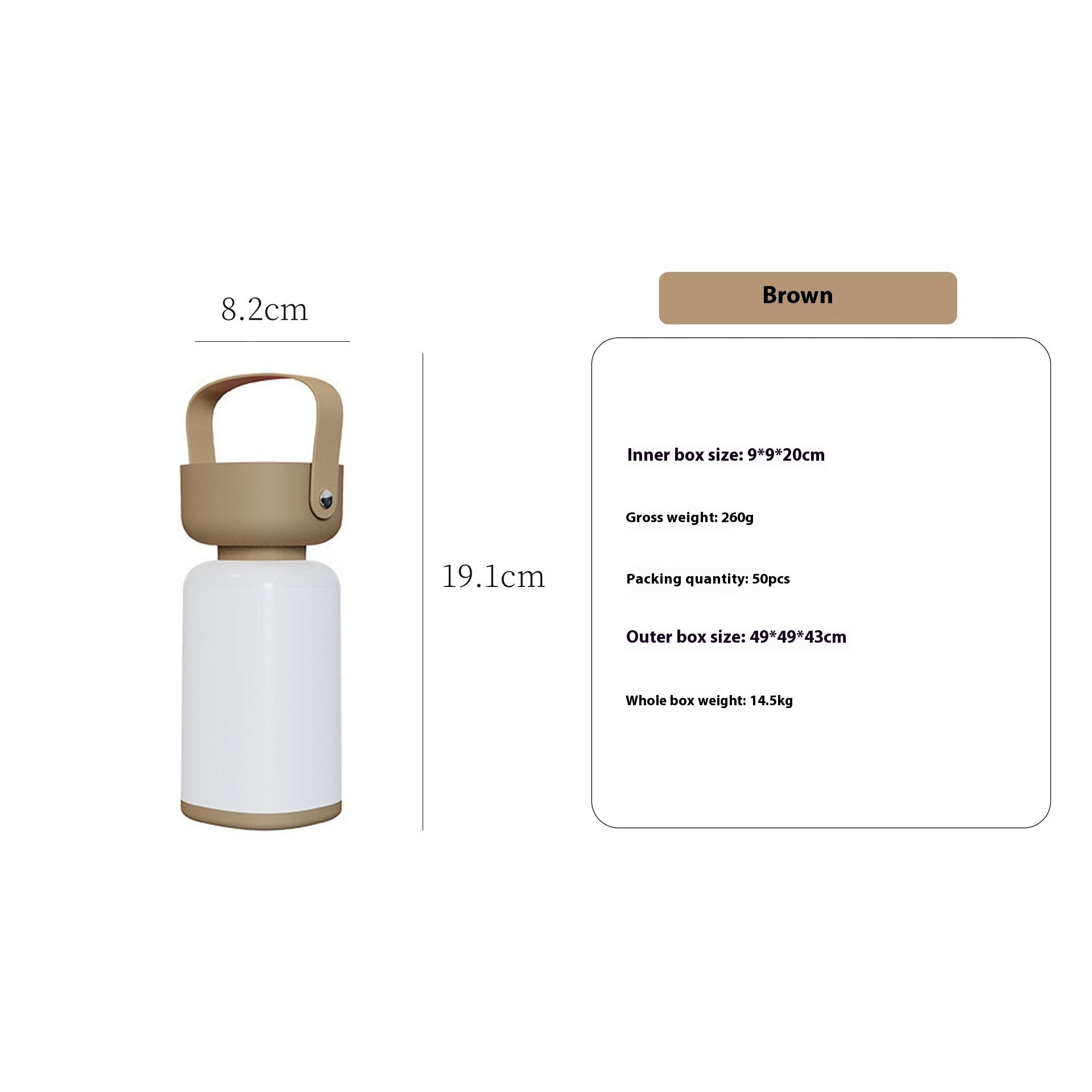 Portable USB rechargeable waterproof camping lantern — view 7