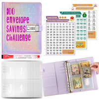 A5 money saving challenge planner and cash stuffing book — view 5