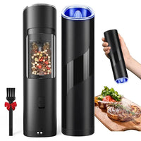 Electric gravity sensor salt and pepper grinder with ceramic burr