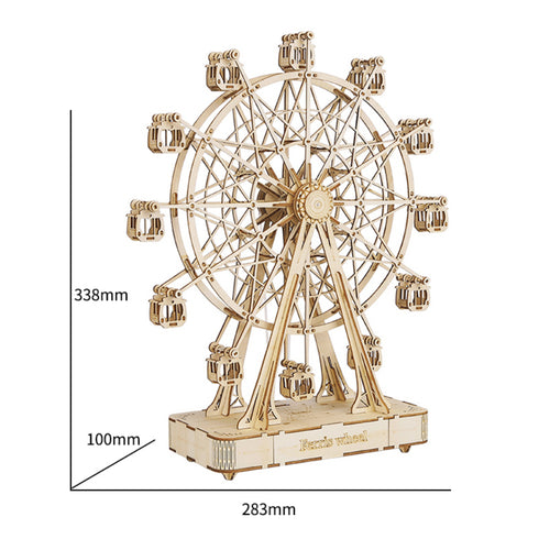 3D three dimensional wooden puzzle kit for adults — view 2