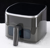 4-quart compact air fryer with digital controls on kitchen counter