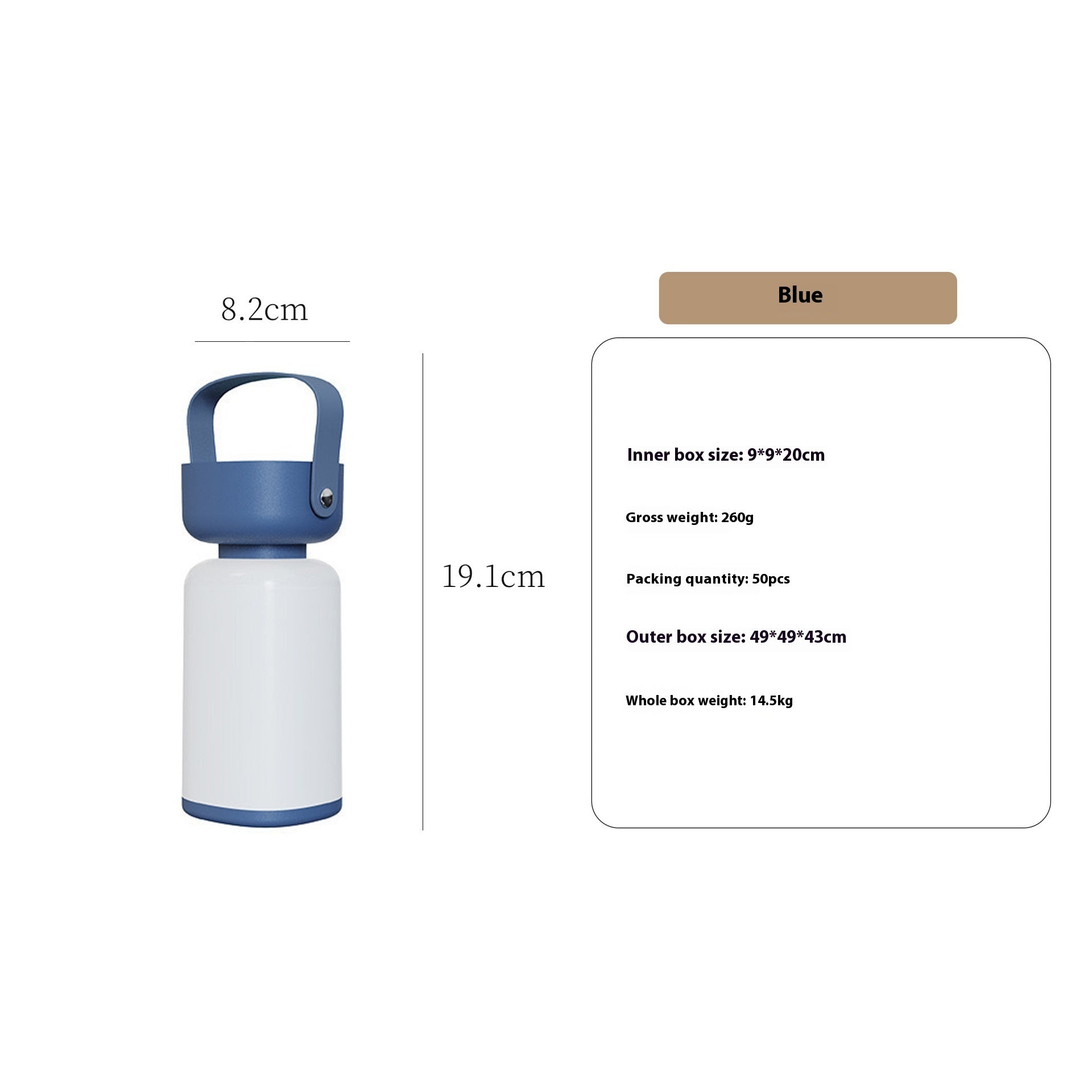 Portable USB rechargeable waterproof camping lantern — view 6