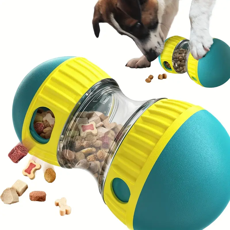 Adjustable treat dispenser IQ puzzle dog toy