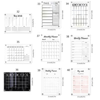Transparent acrylic weekly planner and memo board — view 3