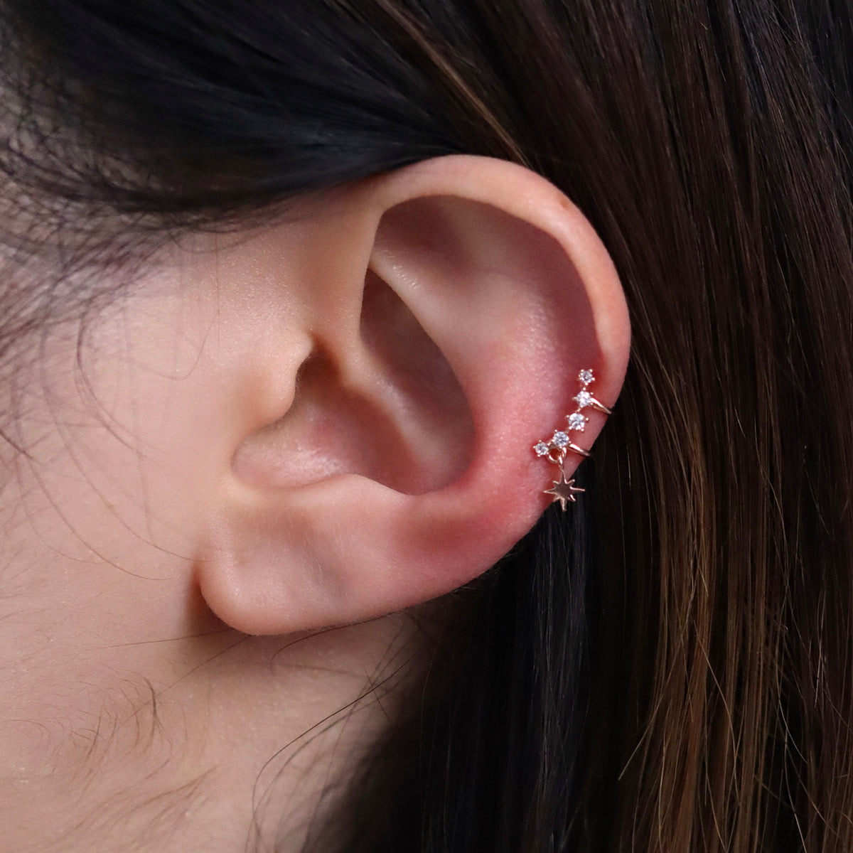 Milkyway celestial drop ear cuff no piercing required — view 4