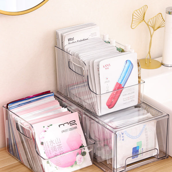Desk Drawer Mask Storage Box Toilet Cosmetic Acrylic Organizer Rack