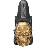 3D Skull Backpack Rivets Skull Backpack With Hoodie Cap