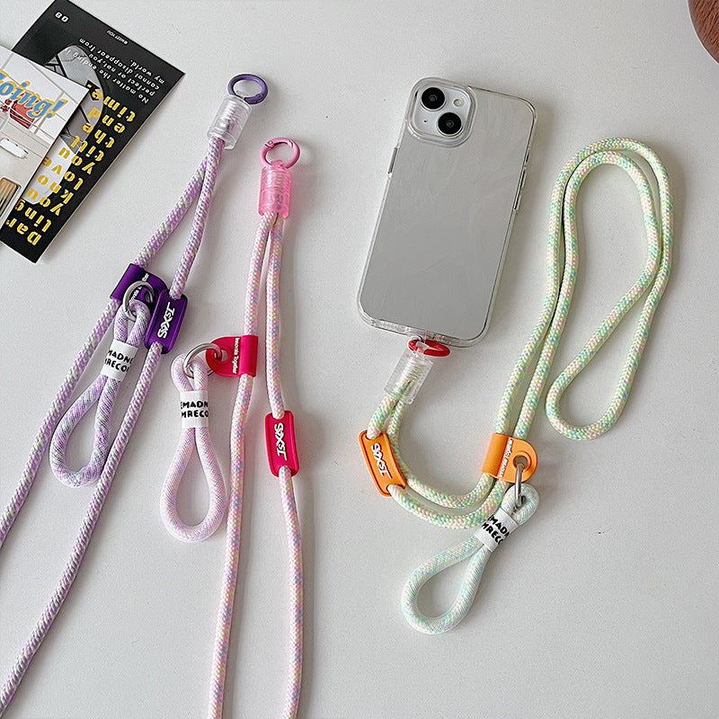Mobile phone crossbody lanyard rope strap hands free — view 5