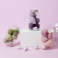 Set of seven egg shape beauty blending sponges — view 2