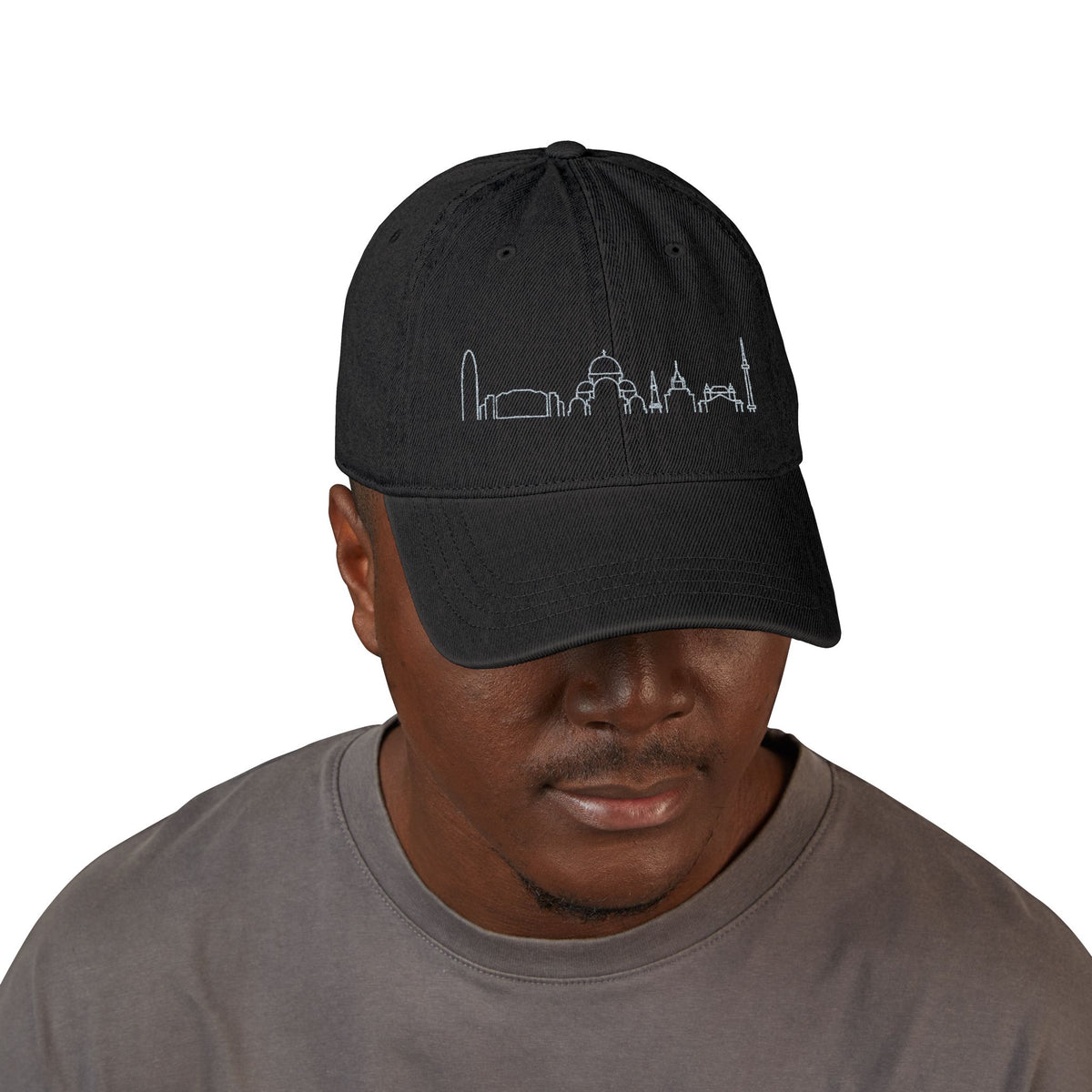 Copy of Embroidered ‘impt’ Denim Hat — Minimal Logo Baseball Cap