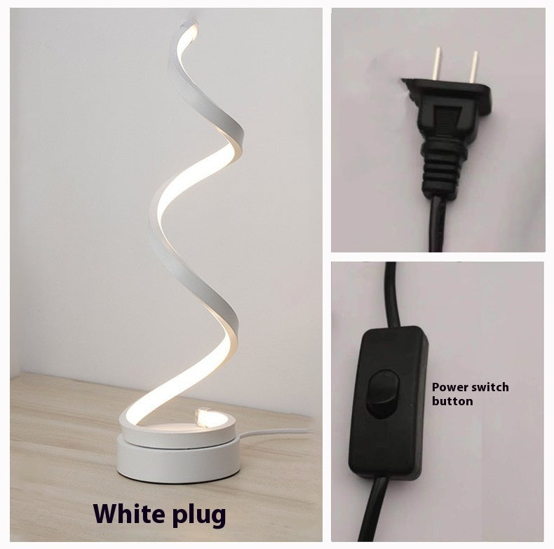 LED eye protection minimalist table lamp for bedside and study — view 6