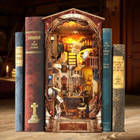Handmade DIY cottage bookend miniature bookstore kit — view 3