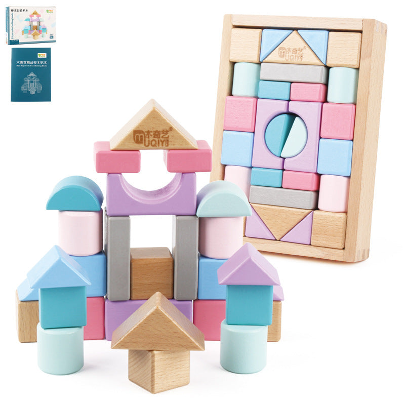 Push and build children's educational STEM construction toy — view 2