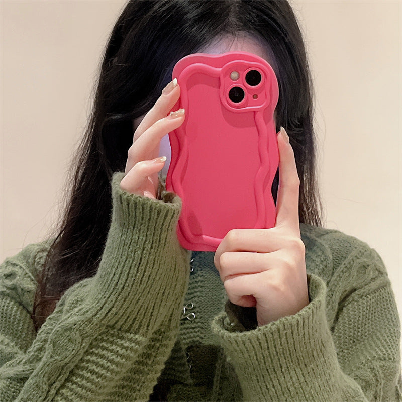 Solid color cloud shaped 3D phone case — view 5