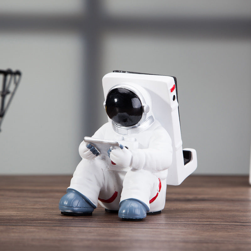 Cute astronaut phone stand desktop holder — view 2