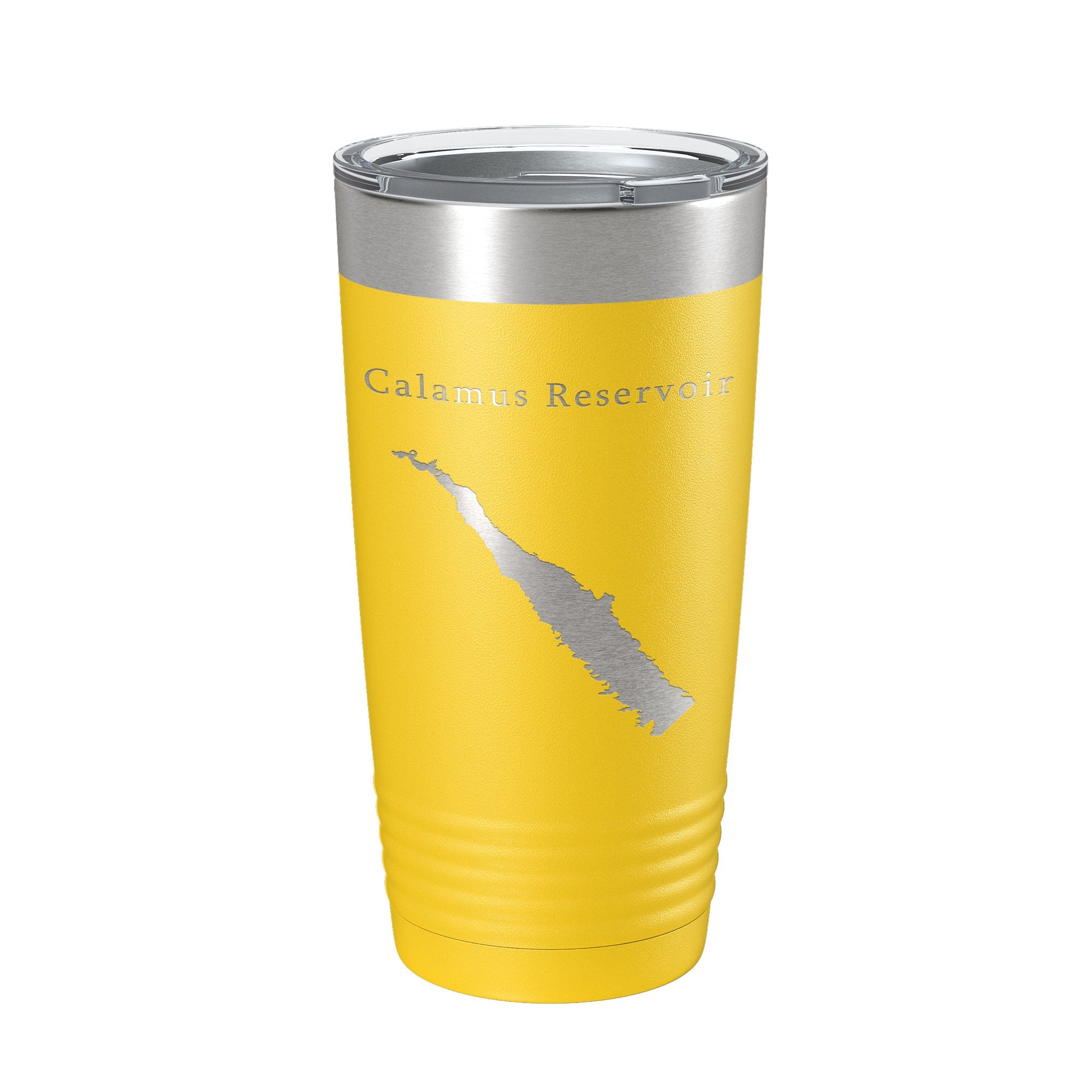 Calamus Reservoir Tumbler Lake Map Travel Mug Insulated Laser Engraved Coffee Cup Nebraska 20 oz-19